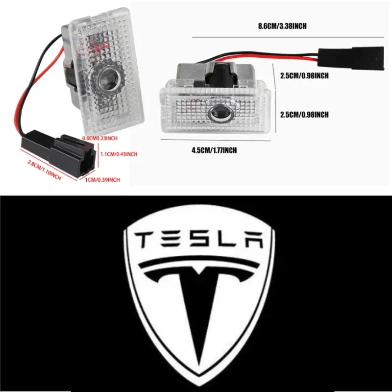 Tesla Emblem Aufkleber aus ABS – Premium Fahrzeugpersonalisierung