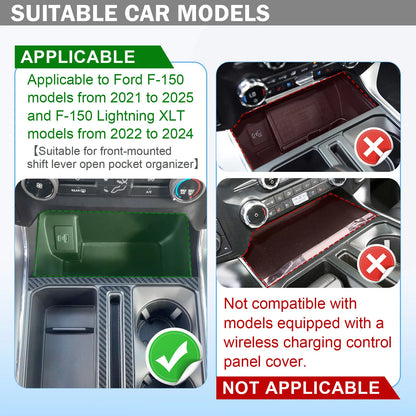 Center Console Organizer Tray for Ford F-150 & F-150 Lightning (2021–2025)