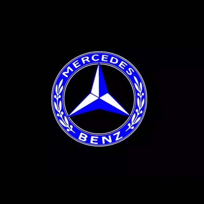 2er-Set LED Türlicht Projektor mit Mercedes-Benz Logo – mit Kompatibel W212, W205, AMG, GLA, GLC, GLB, GLE