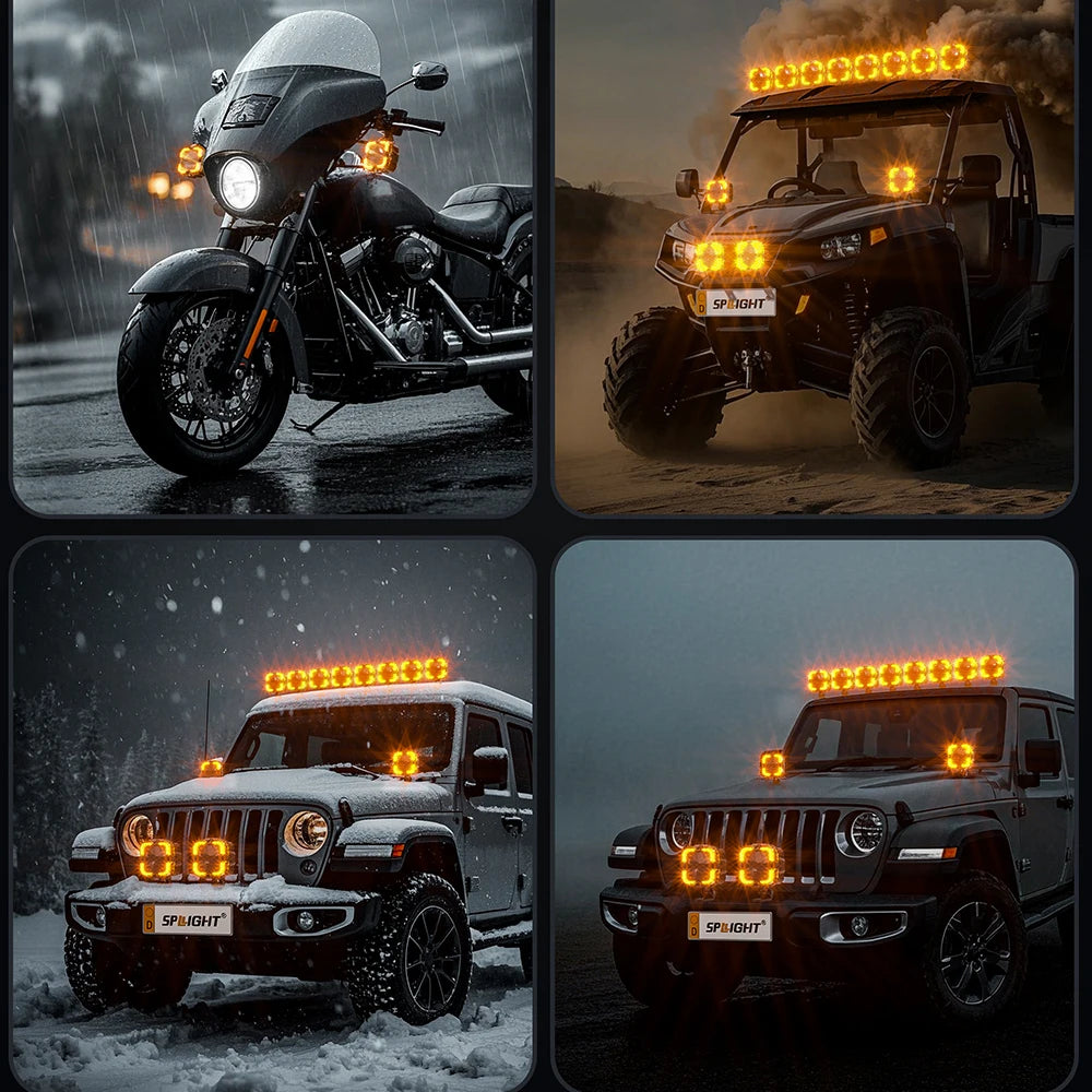 Super Bright LED Work Light Bar for Trucks SUVs ATVs and Motorcycles