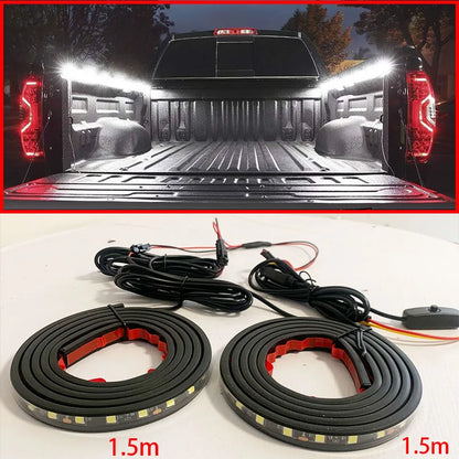 Waterproof LED Truck Bed Light Strip Kit with Switch 12V