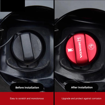 Honda Fuel Tank Cap Cover in Aluminum Alloy for Civic Accord CRV HRV and More