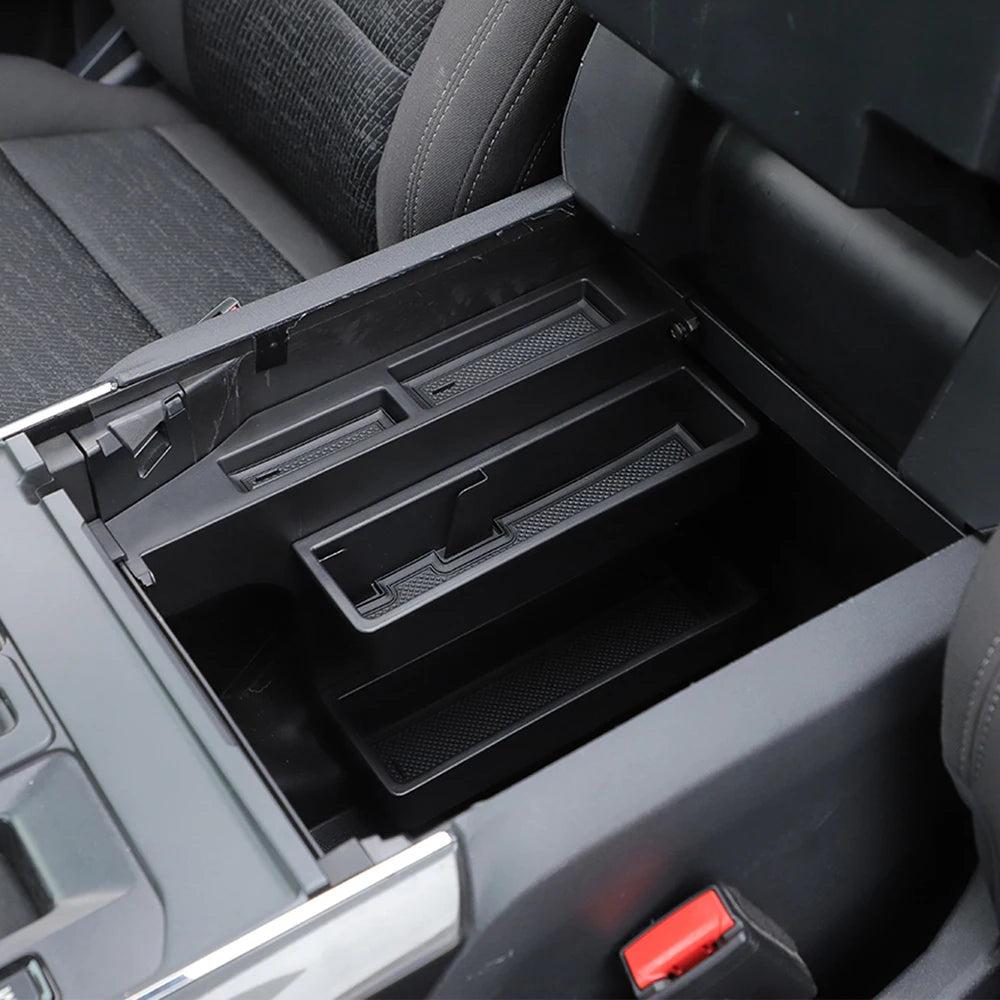 Center Console Armrest Organizer Tray for Ford F-150, F-250, F-350 & F-450 (2015–2020)