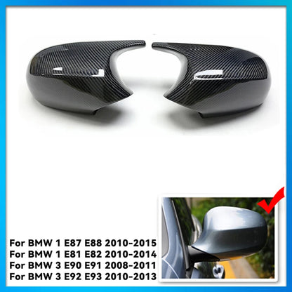 M3 Style Carbon Fiber Mirror Caps for BMW 1 & 3 Series