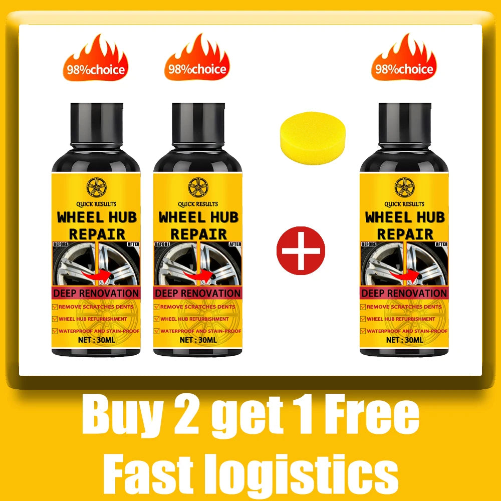 Wheel Rim Scratch Repair Paste – Alloy & Steel Wheel Restoration Kit