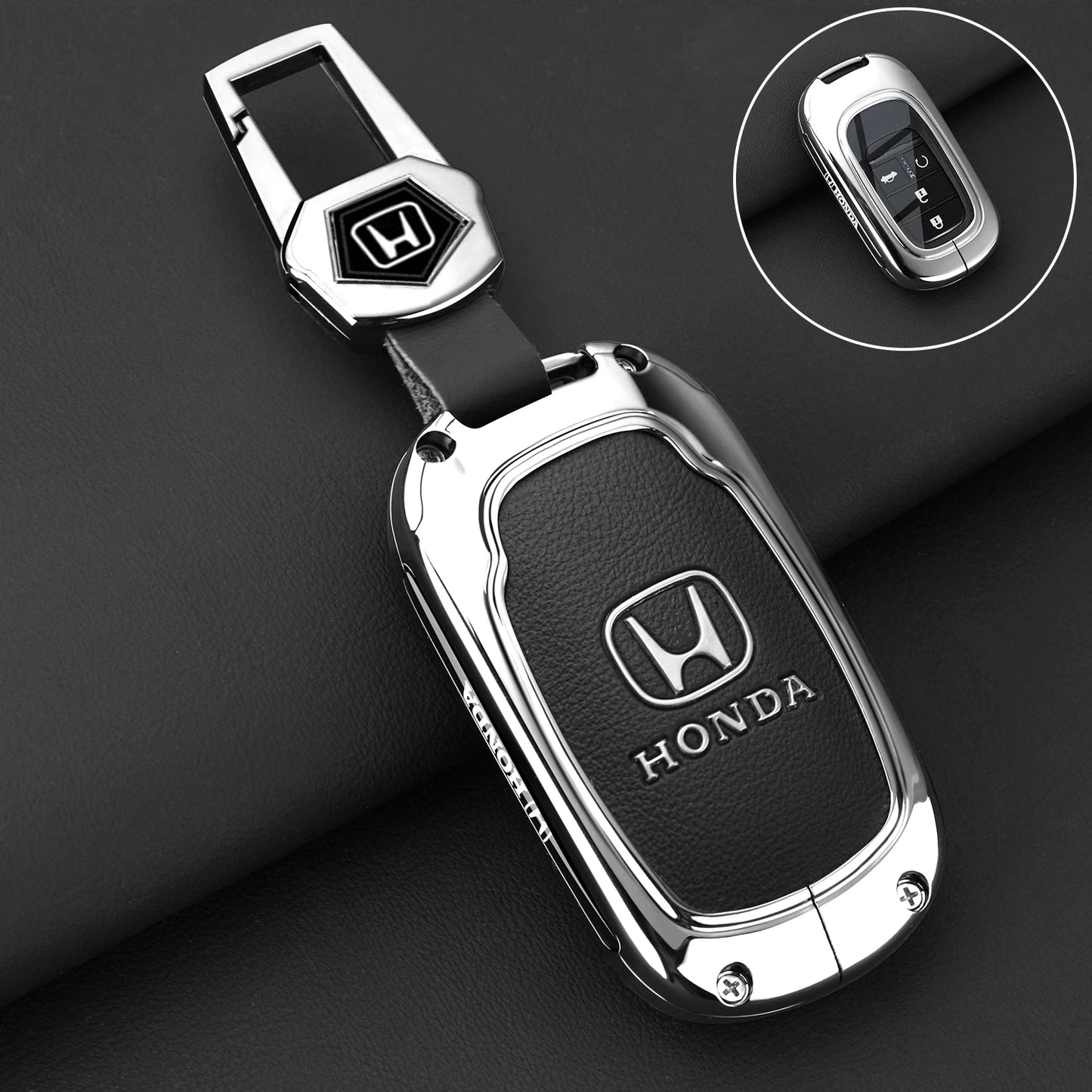 Zinc alloy key case for Honda – Stylish protection for your car key