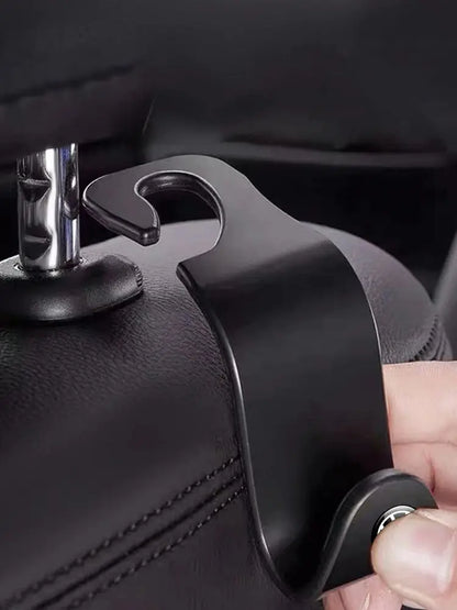 2PCS Volkswagen Headrest Hooks – Universal Rear Seat Hanger for Bags & Groceries