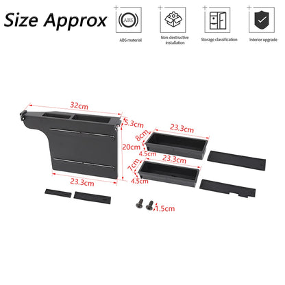 Center Console Armrest Organizer Tray for Ford F-150, F-250, F-350 & F-450 (2015–2020)