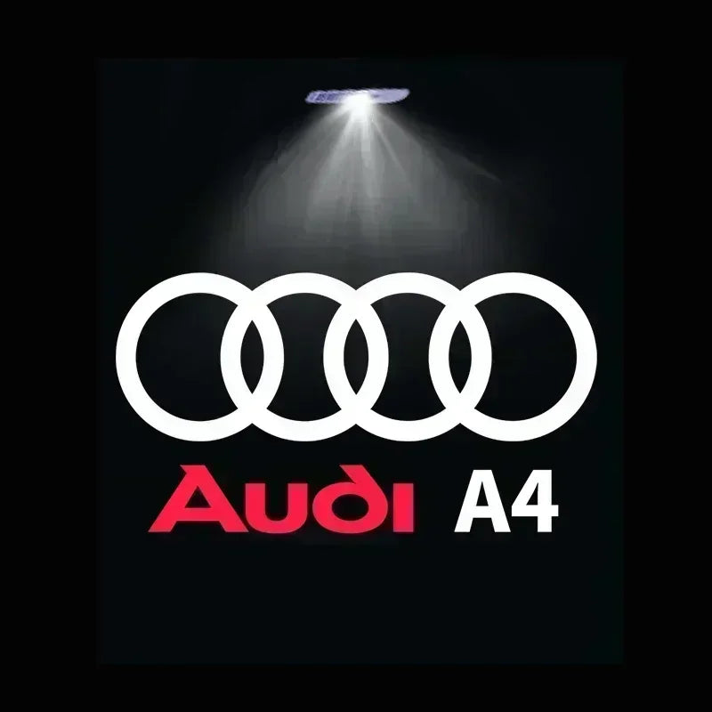 Audi LED Door Logo Projector – Welcome Puddle Lights for A3 A4 Q5 (2PCS)
