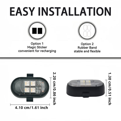 Wireless RGB Car Interior Ambient Lights – Rechargeable LED Mood Lighting