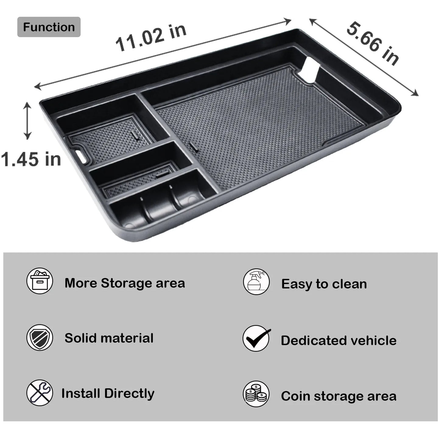Center Console Organizer Tray for Ford F-150 & F-150 Lightning (2021–2025)