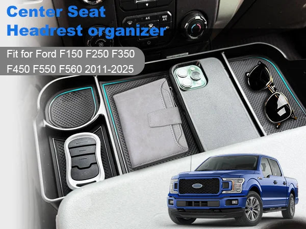 Front Console Organizer Tray for Ford F-Series Trucks (2011–2025)