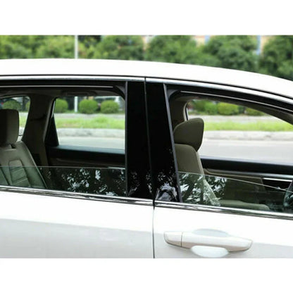 Gloss Black Door Pillar Trim Covers for Honda CRV 2012 to 2016 6 Piece Set