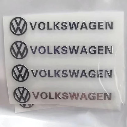 Emblèmes intérieurs en métal 3D VW – Badges adhésifs haut de gamme pour tableau de bord, volant et console