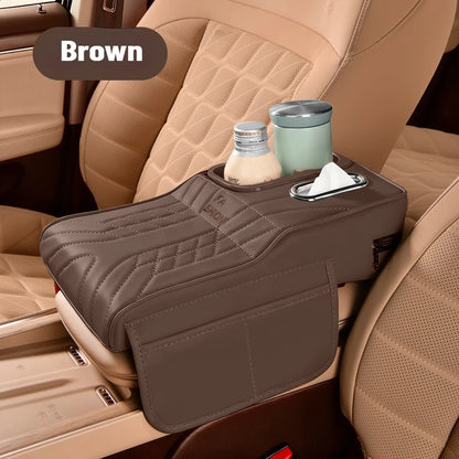 Universal Car Armrest with Storage & Cup Holder – Multifunctional Auto Center Console Organizer