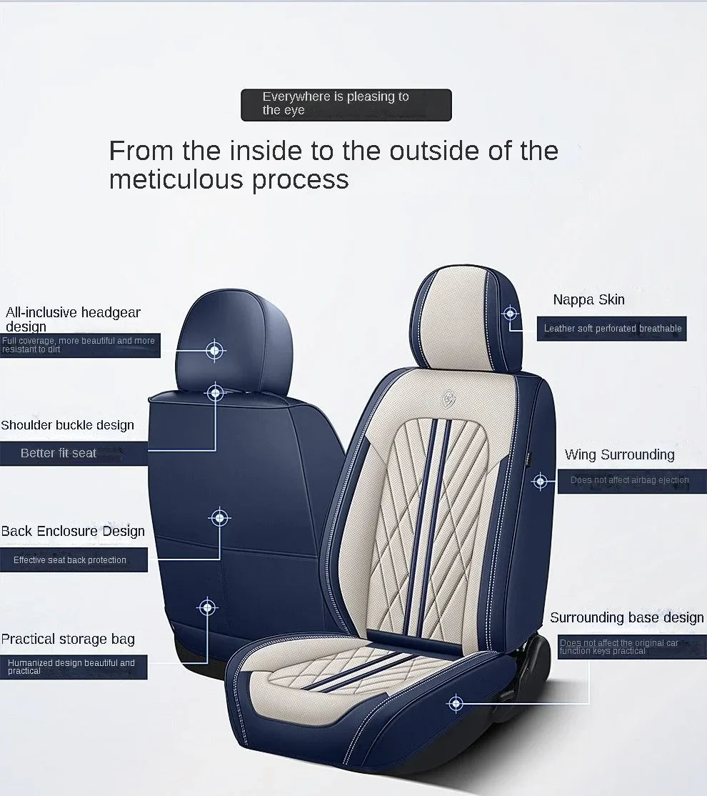 Universal Luxury Car Seat Covers – Full Set for Cars, SUVs & Trucks