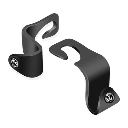 2PCS Volkswagen Headrest Hooks – Universal Rear Seat Hanger for Bags & Groceries