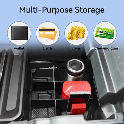 Center Armrest Storage Organizer for Dodge Ram 1500 2500 3500 2019 to 2025