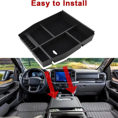 Center Console Organizer Tray for Ford F-150 & Raptor (2015–2020)