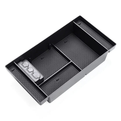 Dual Layer Center Console Organizer for Chevy Silverado 1500 and GMC Sierra 1500 2019 to 2022