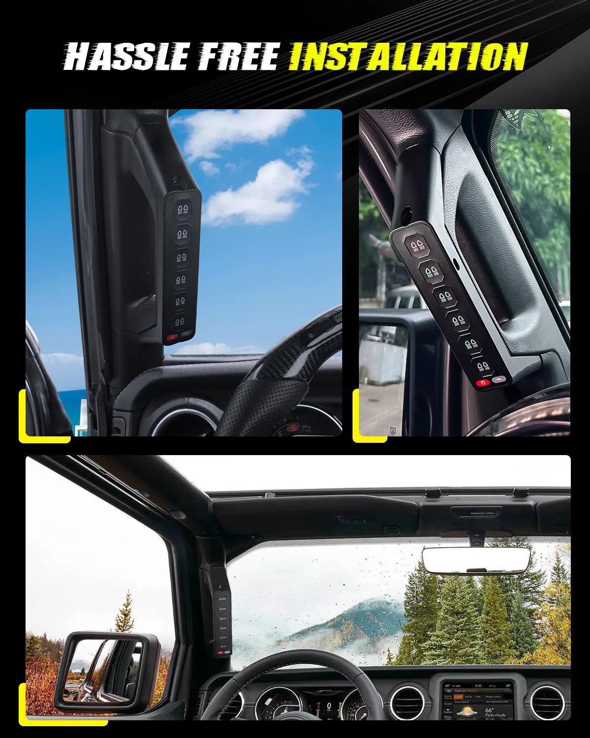 6 Gang Wireless Switch Panel for Chevrolet Silverado ZR2 and GMC Sierra