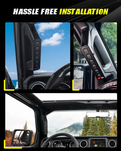 6 Gang Wireless Switch Panel for Chevrolet Silverado ZR2 and GMC Sierra