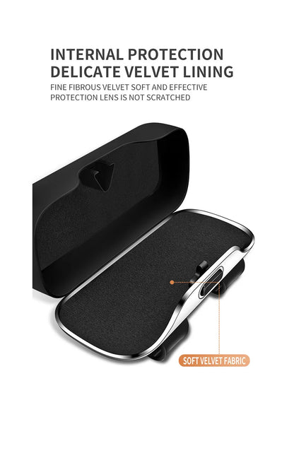 Sunglasses holder for Audi – Premium storage box for sun visors (Q3, Q5, Q7, Q8, A3, A4, A5, A6, A7, A8)