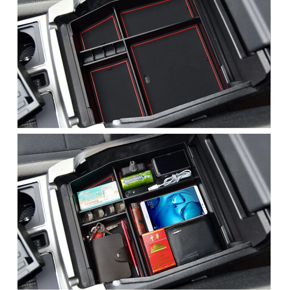 Center Console Armrest Organizer Tray for Ford F-150 & Raptor (2015–2018)