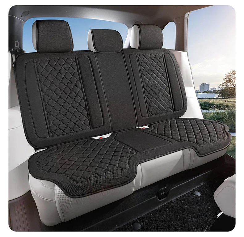 Universal Breathable Linen Car Seat Cover – Premium Full Protection Cushion for Cars & SUVs