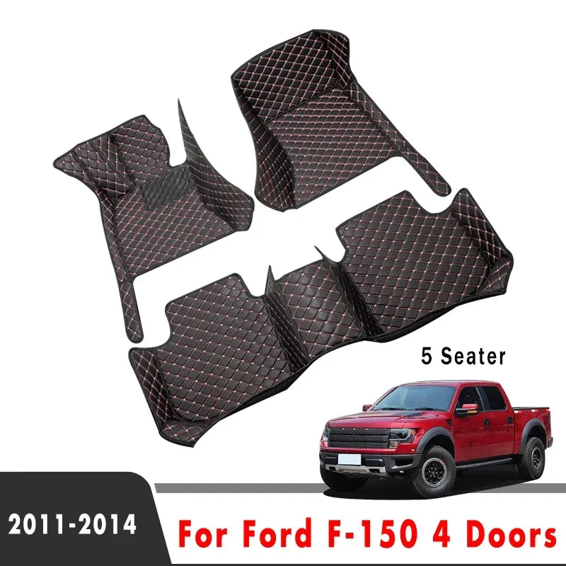 Custom Waterproof Floor Mats for Ford F-150 (2011–2014) – Luxury All-Weather Protection