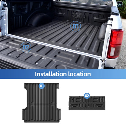 All-Weather Floor Mats & Truck Bed Liner Set for Ford F-150 (2015–2024)
