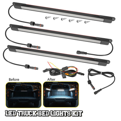 3 Piece Waterproof LED Truck Bed Light Kit with 198 LEDs