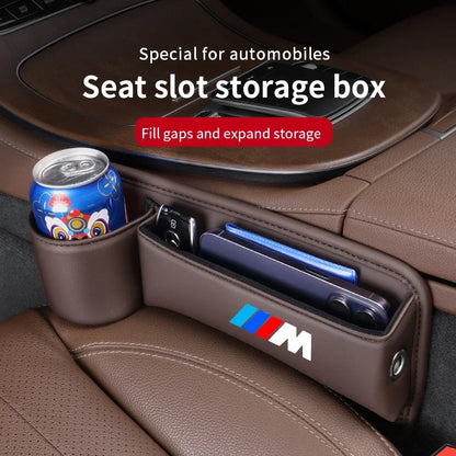 Premium Car Seat Gap Organizer with Cup Holder & Storage Pocket