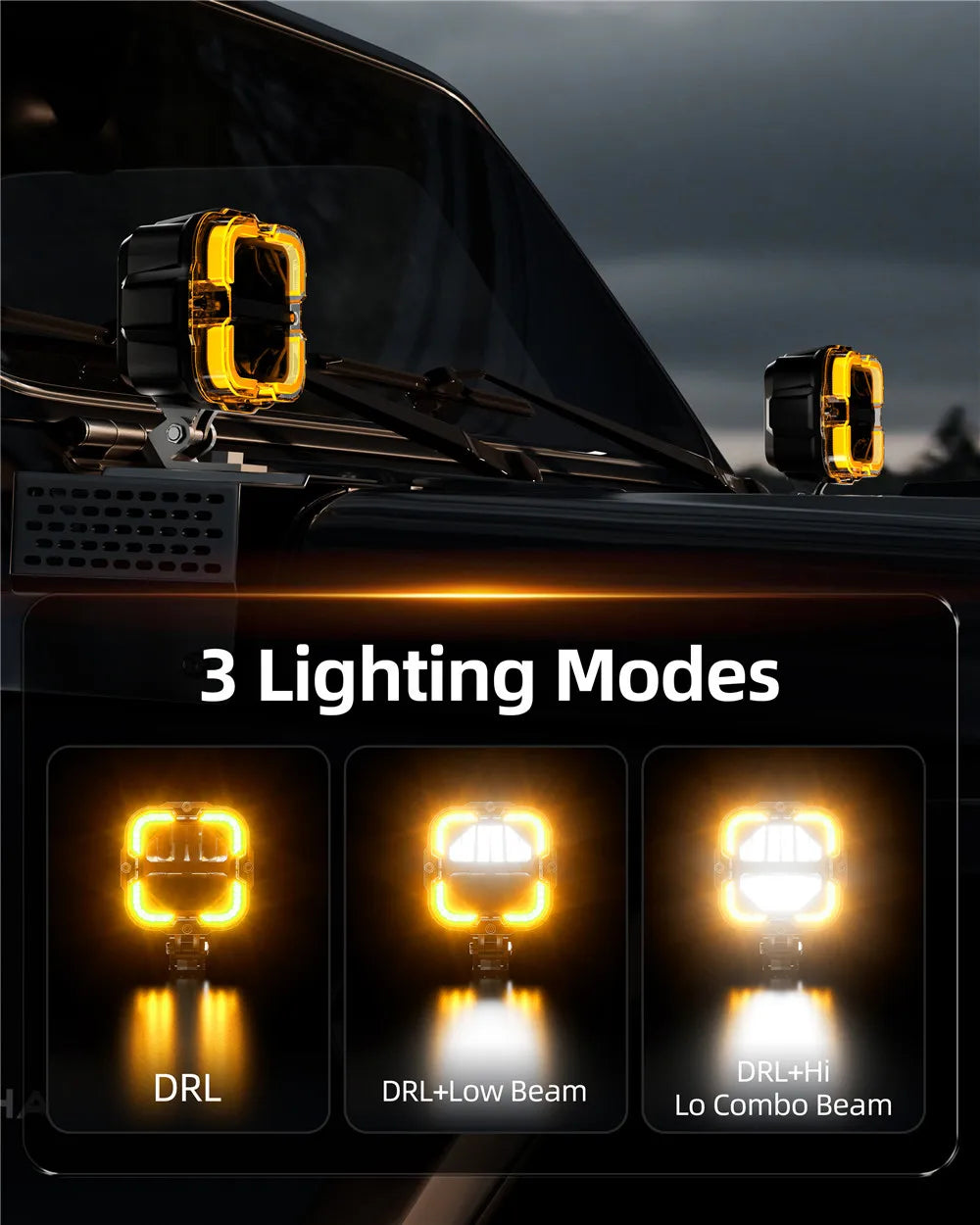 Super Bright LED Work Light Bar for Trucks SUVs ATVs and Motorcycles