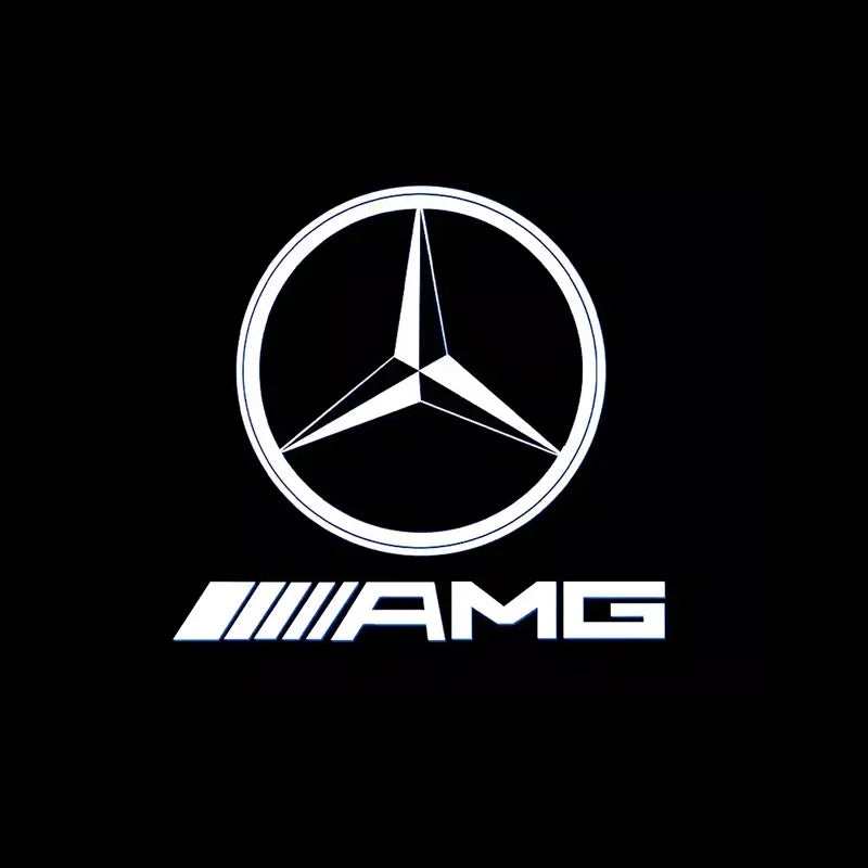 2er-Set LED Türlicht Projektor mit Mercedes-Benz Logo – mit Kompatibel W212, W205, AMG, GLA, GLC, GLB, GLE