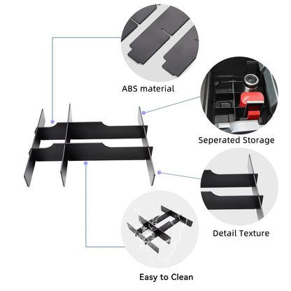 Center Armrest Storage Organizer for Dodge Ram 1500 2500 3500 2019 to 2025