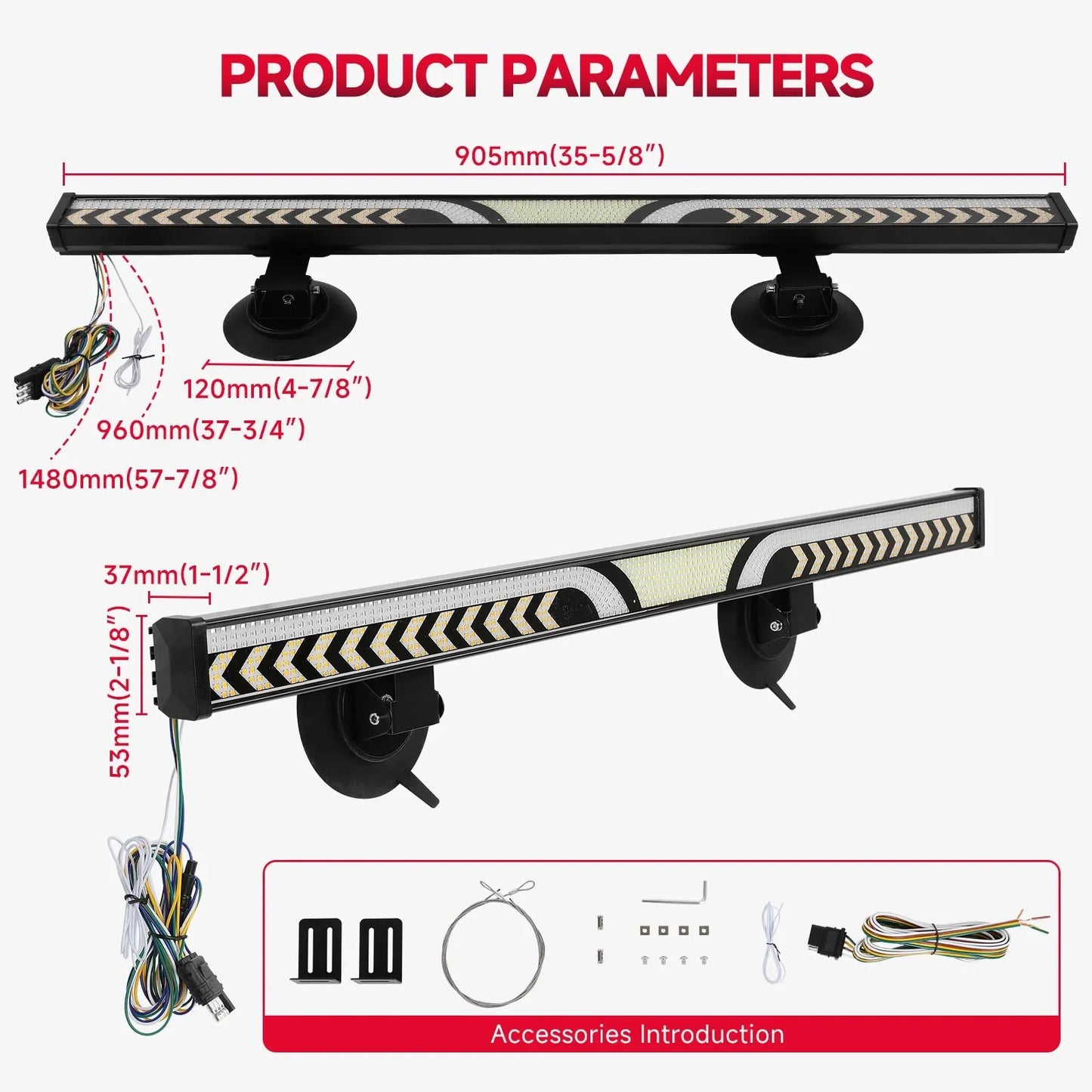 LED Tailgate Light Bar – Sequential Brake, Reverse & Turn Signal for Ford Trucks