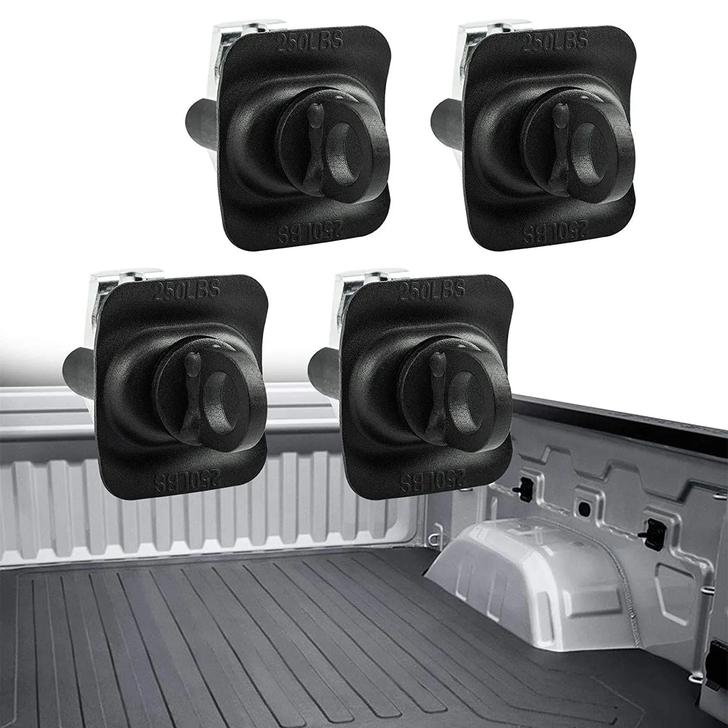 Heavy Duty Truck Bed Tie Down Anchors for Chevy Silverado Colorado GMC Sierra and Canyon