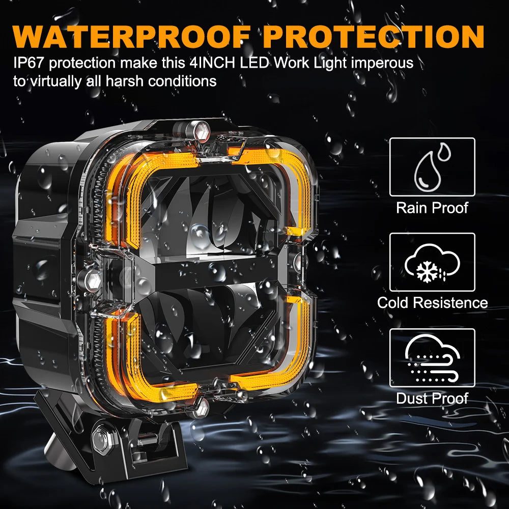 Super Bright LED Work Light Bar for Trucks SUVs ATVs and Motorcycles