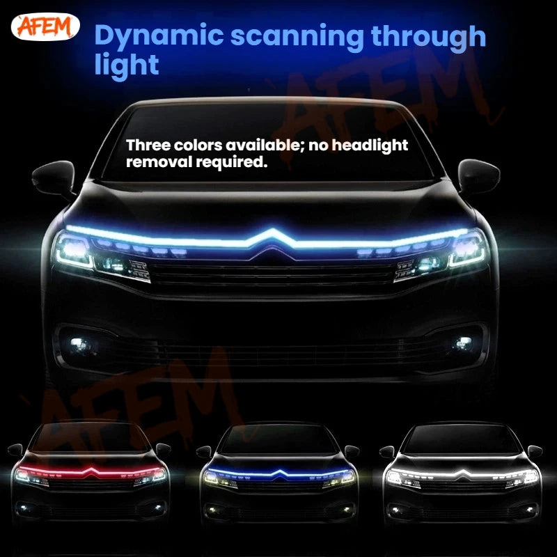 Dynamic LED Hood Light Strip for Ford F-150, Raptor & Ranger (2022–2023)