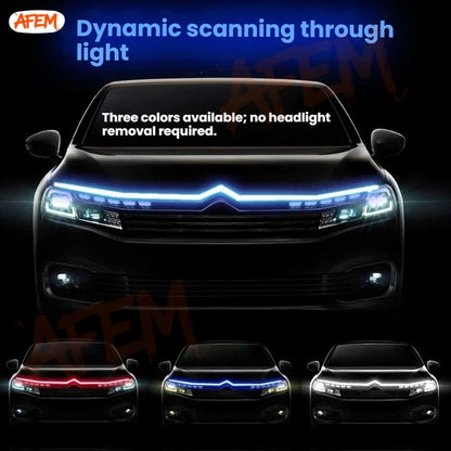 Dynamic LED Hood Light Strip for Ford F-150, Raptor & Ranger (2022–2023)