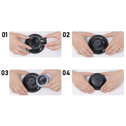 Snow Mountain Car Fragrance Diffuser – Smart Air Freshener with RGB Light and Rechargeable Design