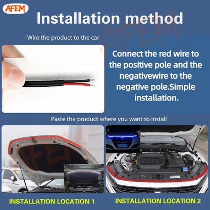 Dynamic LED Hood Light Strip for Ford F-150, Raptor & Ranger (2022–2023)