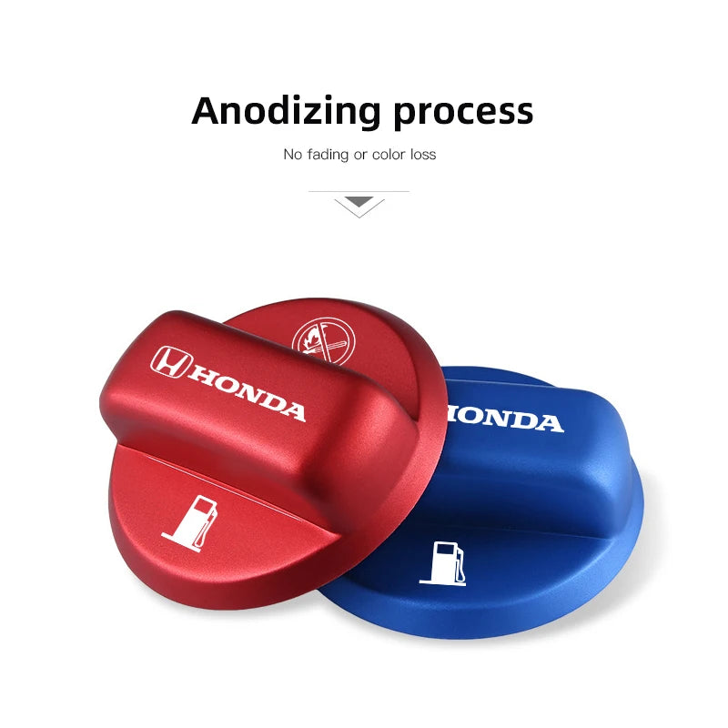 Honda Fuel Tank Cap Cover in Aluminum Alloy for Civic Accord CRV HRV and More