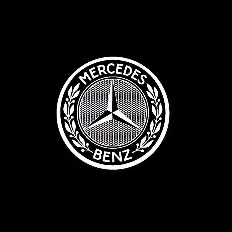 2er-Set LED Türlicht Projektor mit Mercedes-Benz Logo – mit Kompatibel W212, W205, AMG, GLA, GLC, GLB, GLE