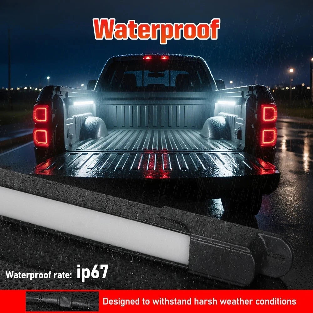 Waterproof LED Truck Bed Light Kit with 66 132 or 198 LEDs