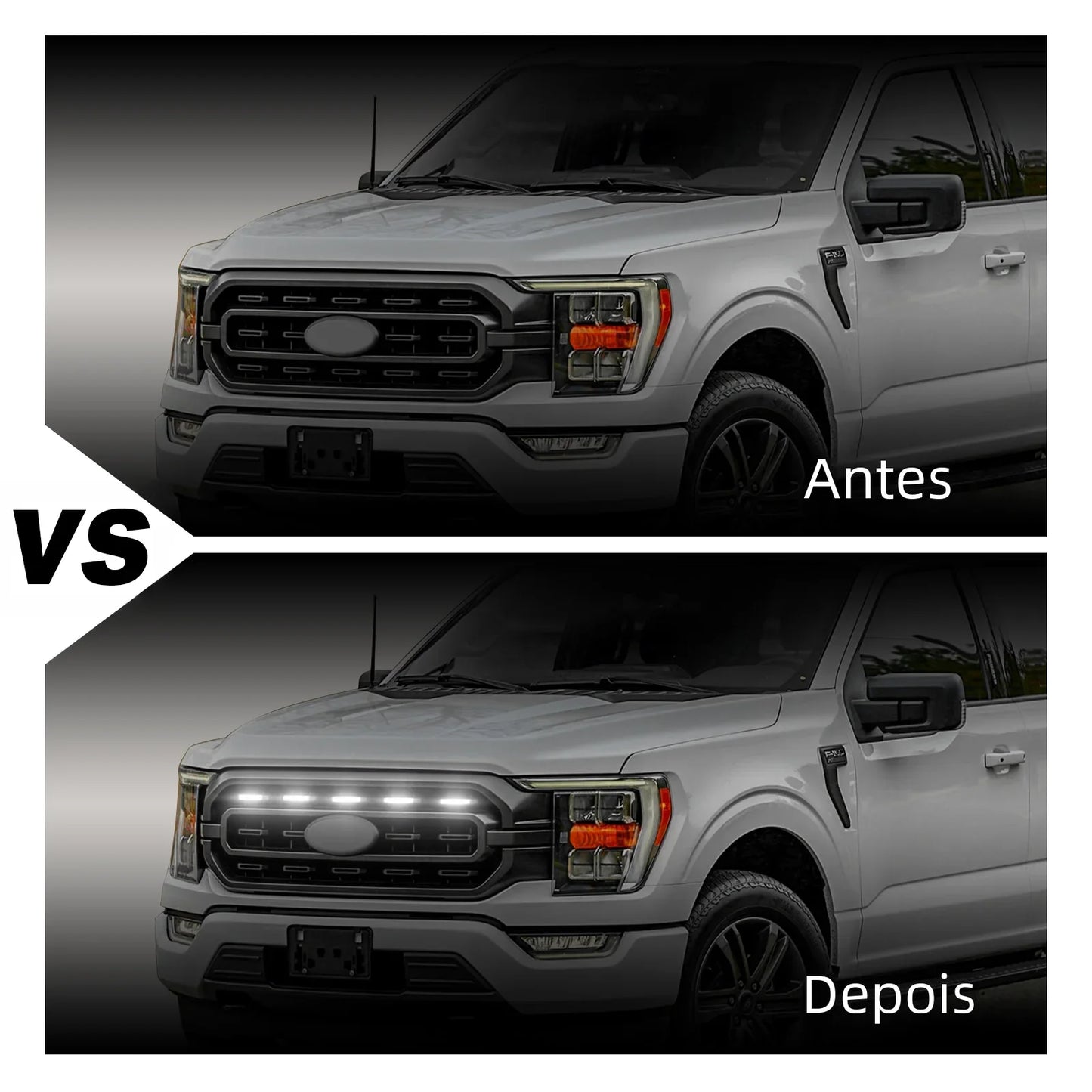 Front Grille LED Lights for Ford F150 XL and XLT 2021 to 2023