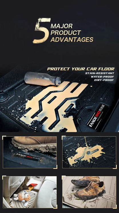Luxury All-Weather Carpet Floor Mats for Ford F-150 (Custom Fit)
