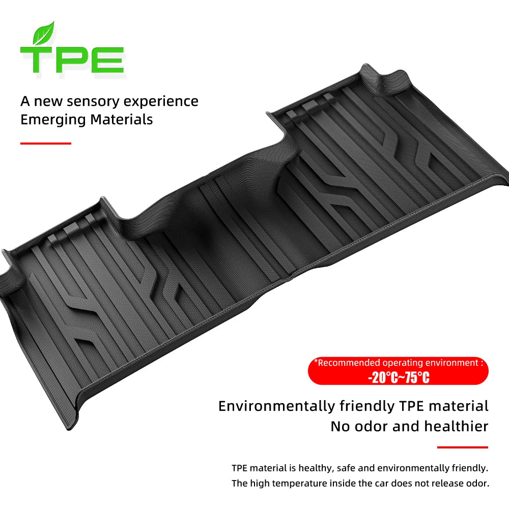 3D TPE All Weather Floor Mats for Chevy Silverado and GMC Sierra 2019 to 2023
