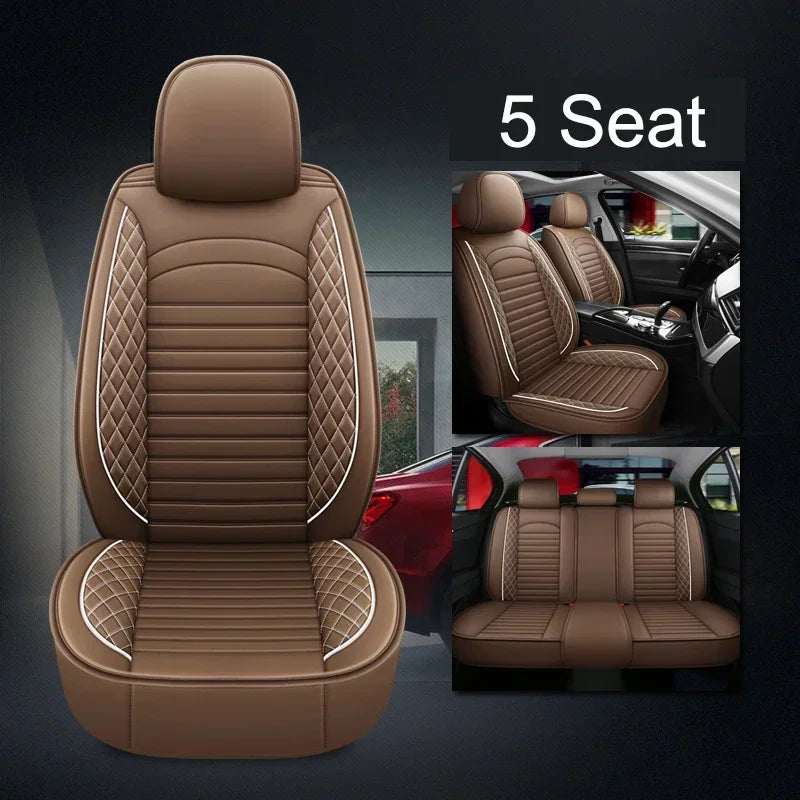 Universal Full Coverage Leather Car Seat Cover for Chrysler – Premium Interior Protection for 300C, 200, Grand Voyager & Pacifica